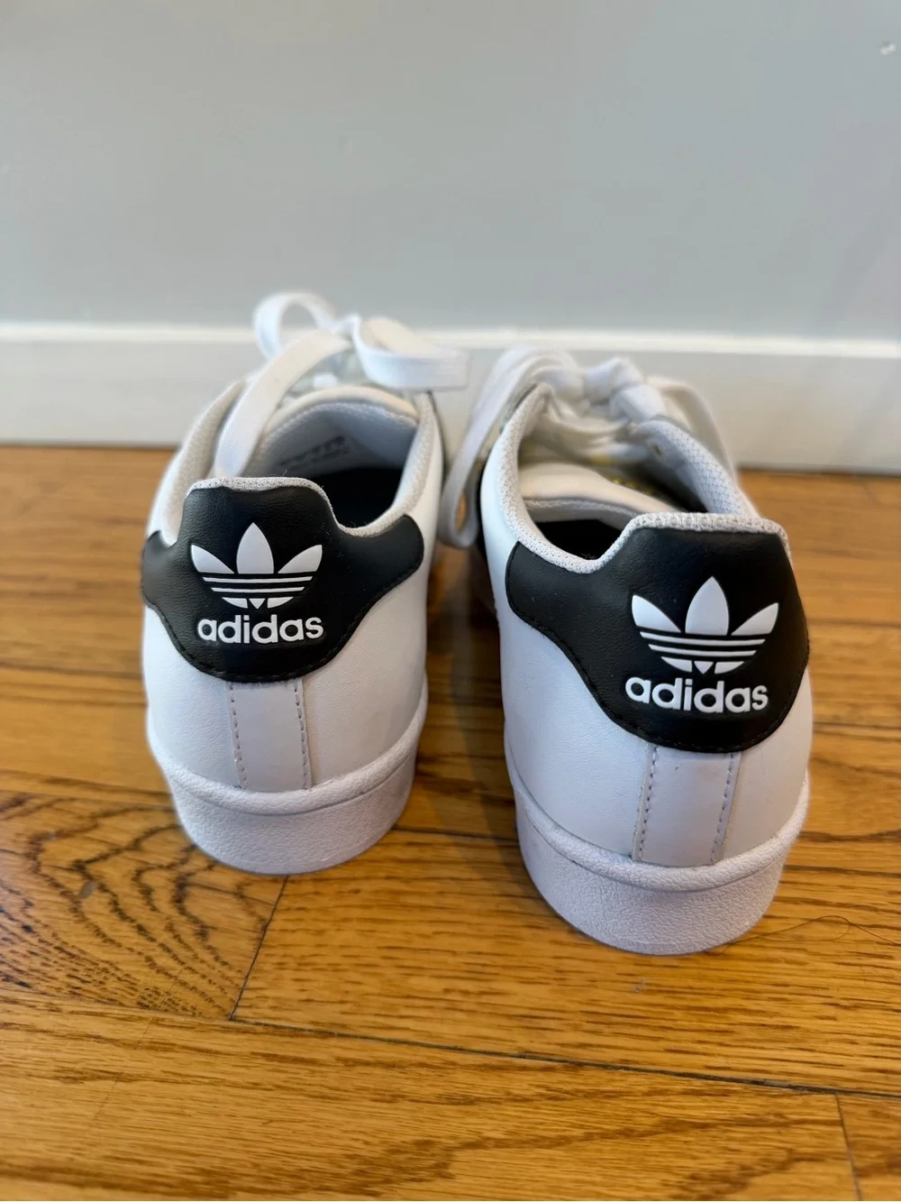 adidas Men’s White Superstar ADV Shoes with Black Stripes